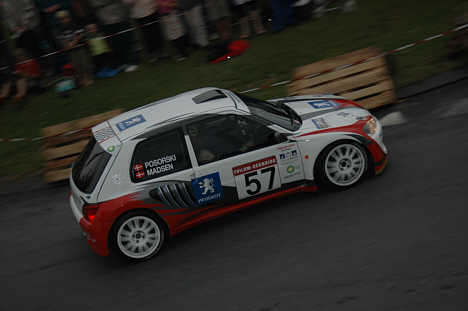Brian Madsen vandt sidste års udgave af Tvilum-Scanbirk Rallyshow 2008 i en af feltets mindste biler, en Peugeot 106 Maxi.